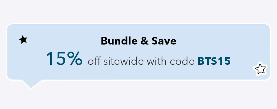 15% off sitewide with code BTS15