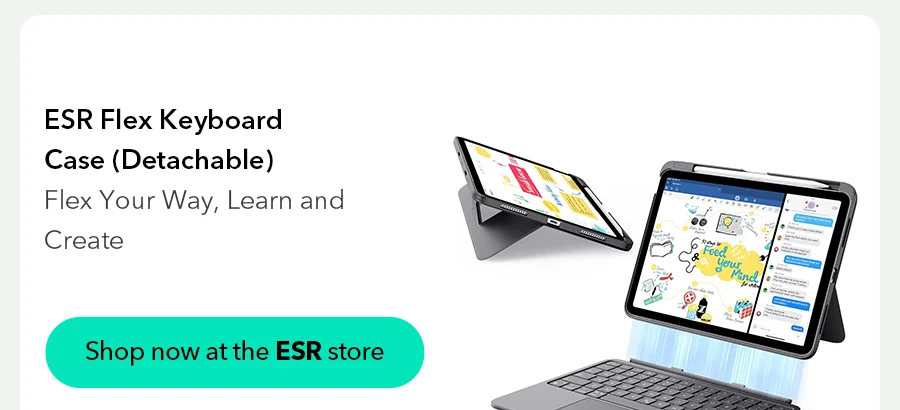 ESR Flex Keyboard Case (Detachable)