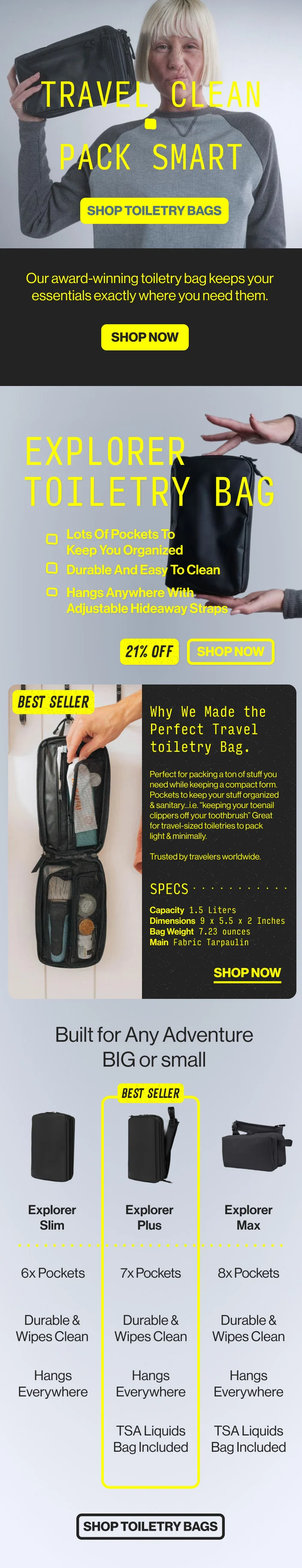 Gravel | Shop Toiletry Bags