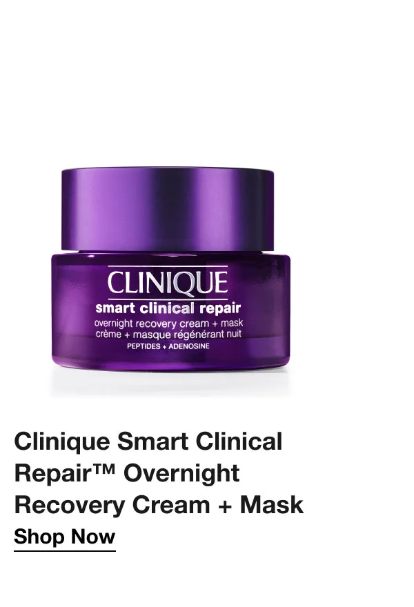 Clinique Smart Clinical Repair™ Overnight Recovery Cream + Mask | Shop Now