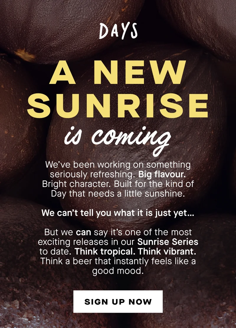 A new sunrise is coming. Sing up now