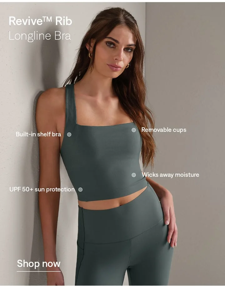 Revive™ Rib Longline Bra