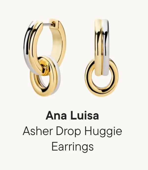 Asher Drop Huggie Earrings