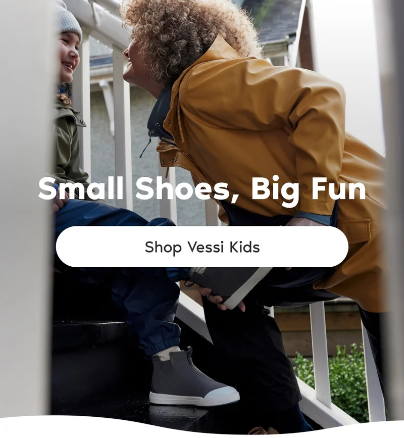 Small Shoes, Big Fun. Shop Vessi Kids.