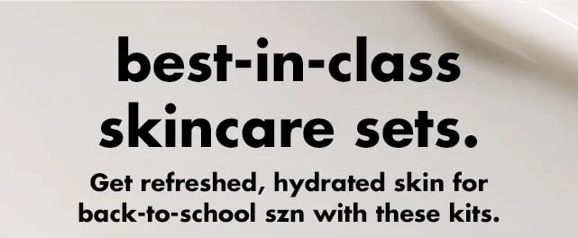 Best-in-class skincare sets