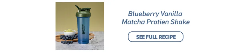 Blueberry Vanilla Matcha Protein Shake