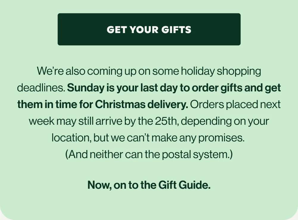 GET YOUR GIFTS