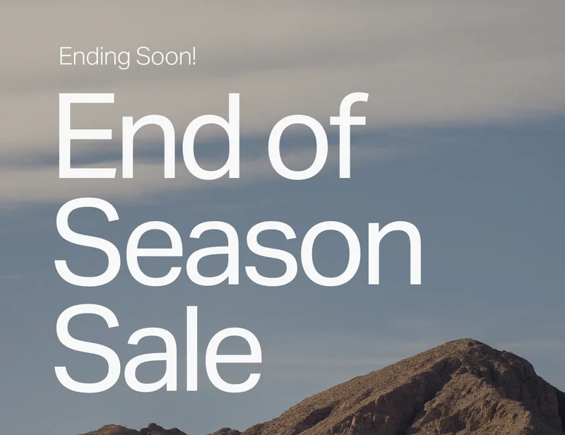 End of Season Sale