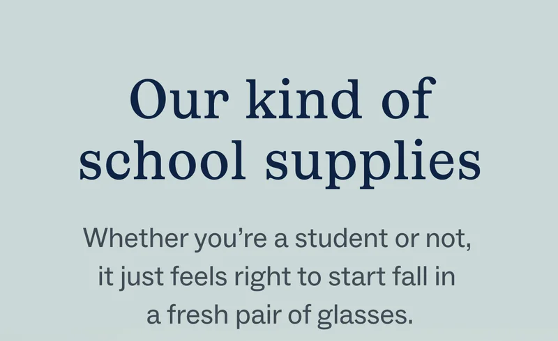 Our kind of school supplies