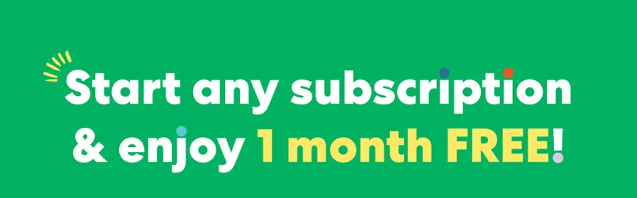 Start any subscnptlon & enjoy 1 month FREE!