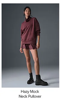 Hazy Mock Neck Pullover