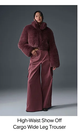 High-Waist Show Off Cargo Wide Leg Trouser