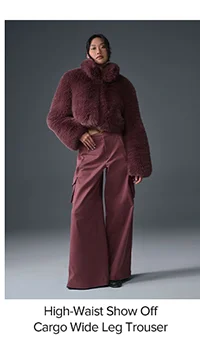 High-Waist Show Off Cargo Wide Leg Trouser