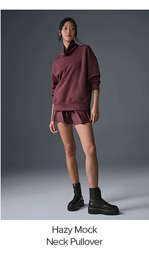 Hazy Mock Neck Pullover