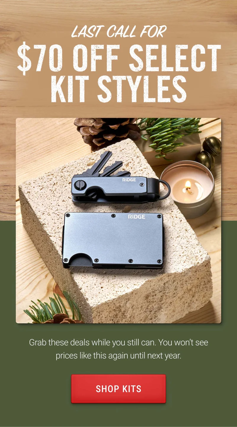 Last Call for $70 Off Select Kit Styles