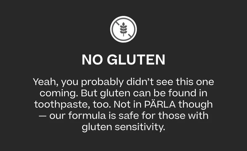 No gluten