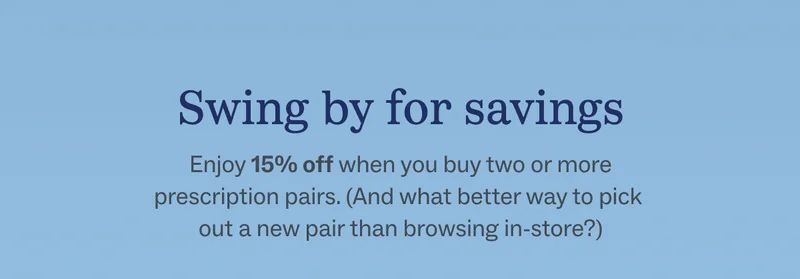 Swing by for savings Swing by for savings