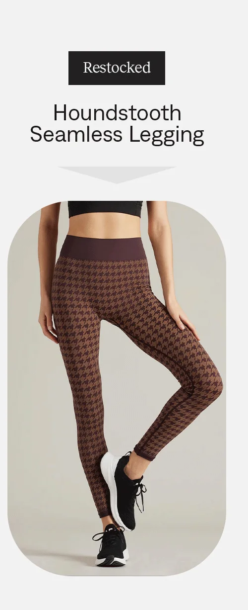 Houndstooth Seamless Legging