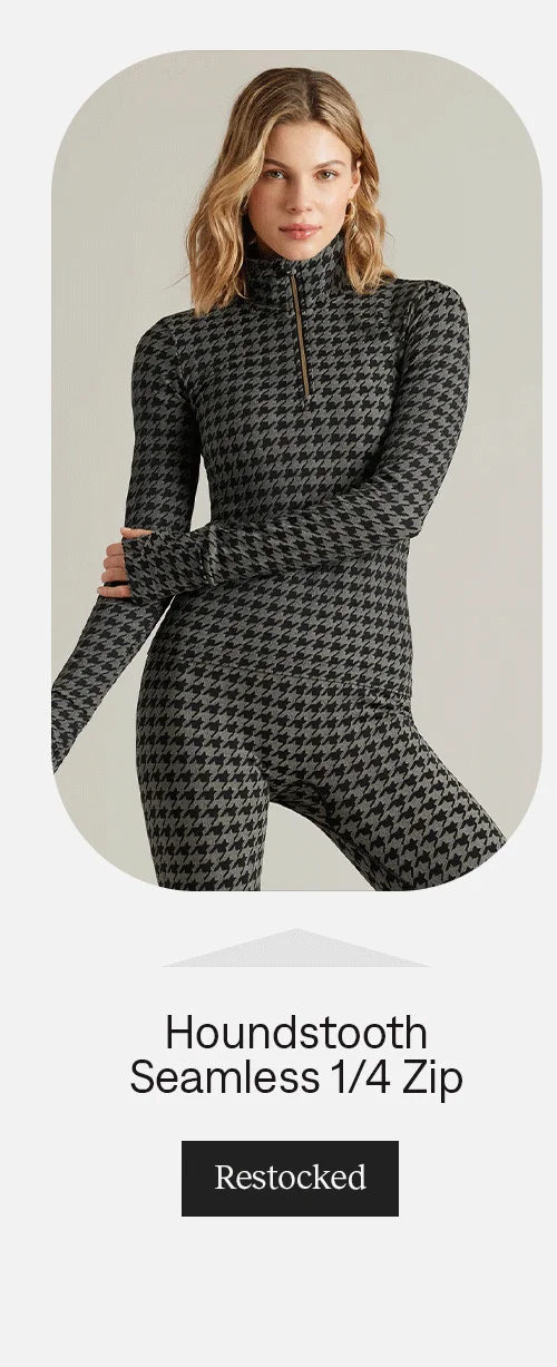 Houndstooth Seamless 1/4 Zip