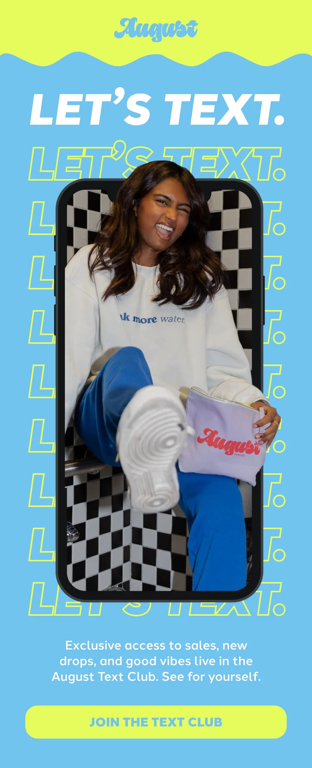 [JOIN THE TEXT CLUB]