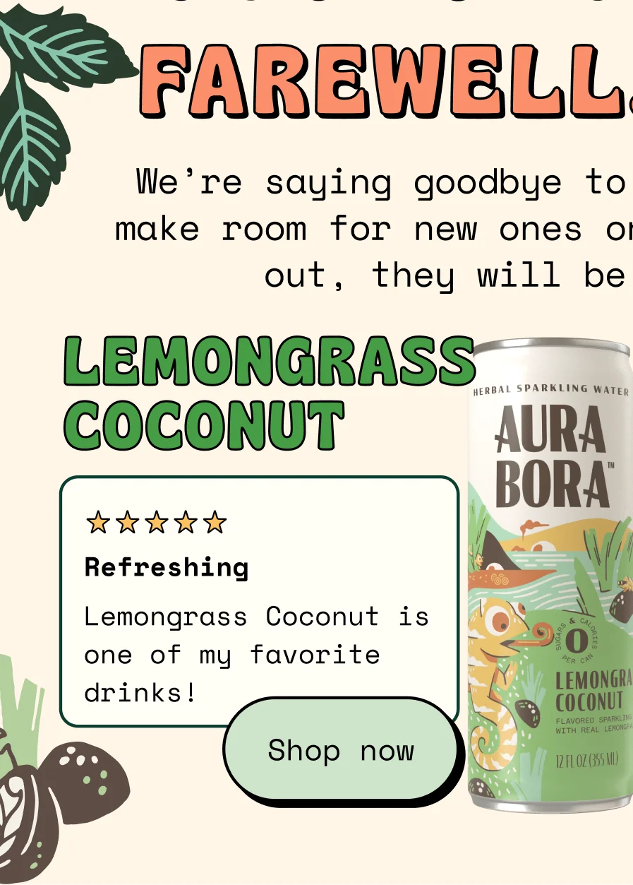 aura bora lemongrass coconut