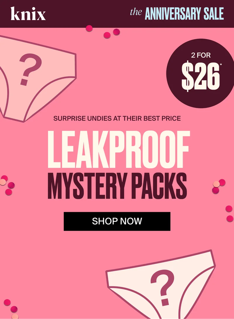 Suprise undies at their best price. LEakproof mystery packs. Shop Now 2 for $26