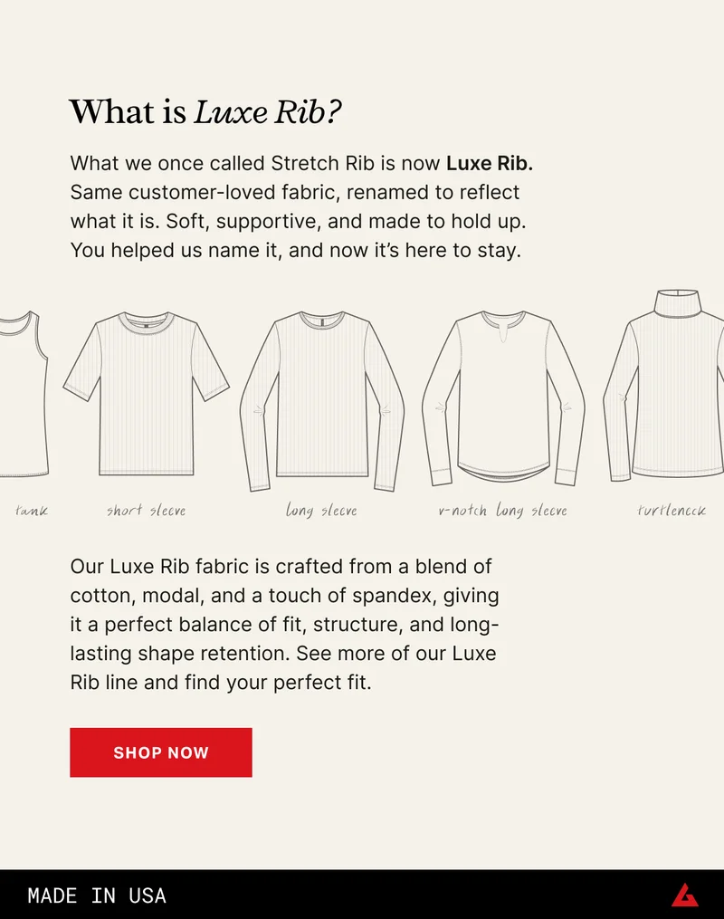Luxe Rib Collection Page