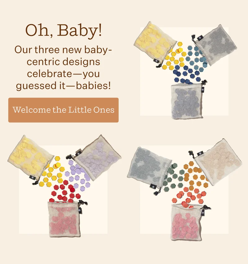 Oh, Baby!  | Our three new baby-centric designs celebrate—you guessed it—babies!  | Welcome the Little Ones