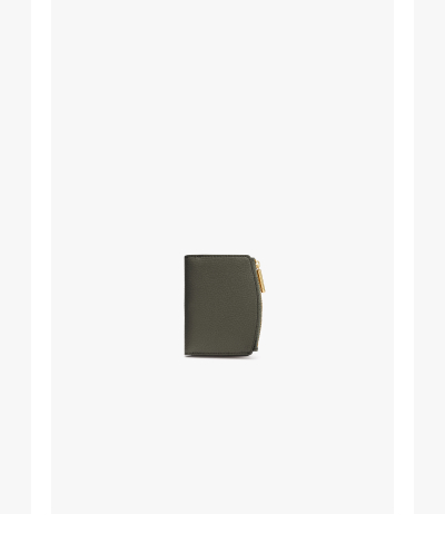 Fold Zip Wallet Dark Olive