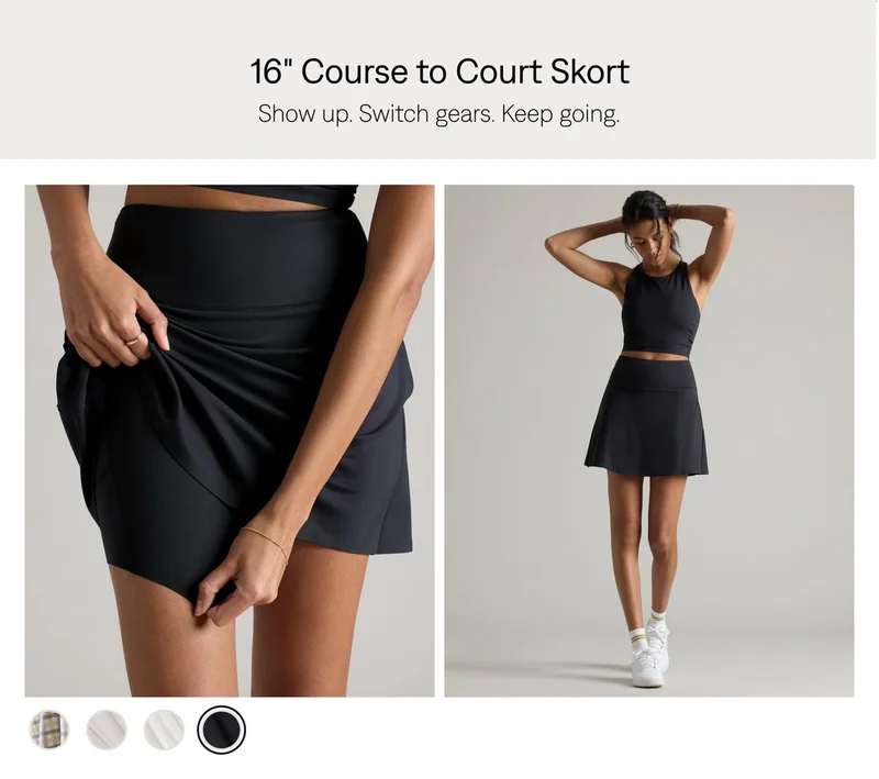 16'' Course to Court Skort
