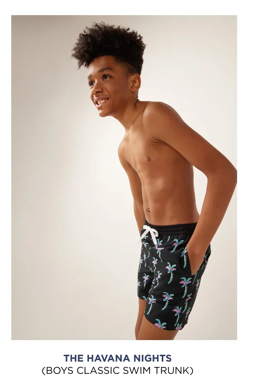 Boys Classic Swim Trunk: The Havana Nights
