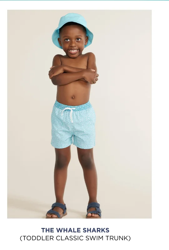 Toddler Classic Swim Trunk: The Whale Sharks