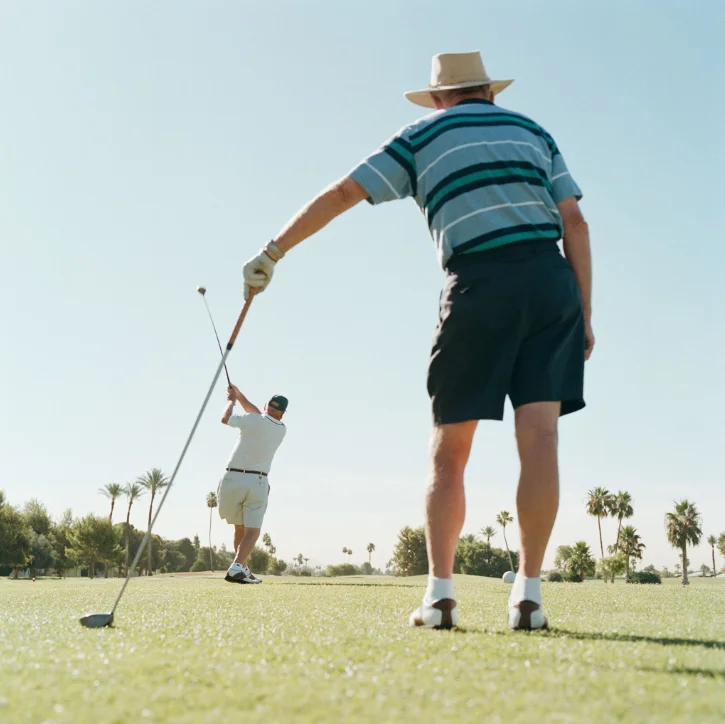 Retirees play golf in Sun City, Arizona.