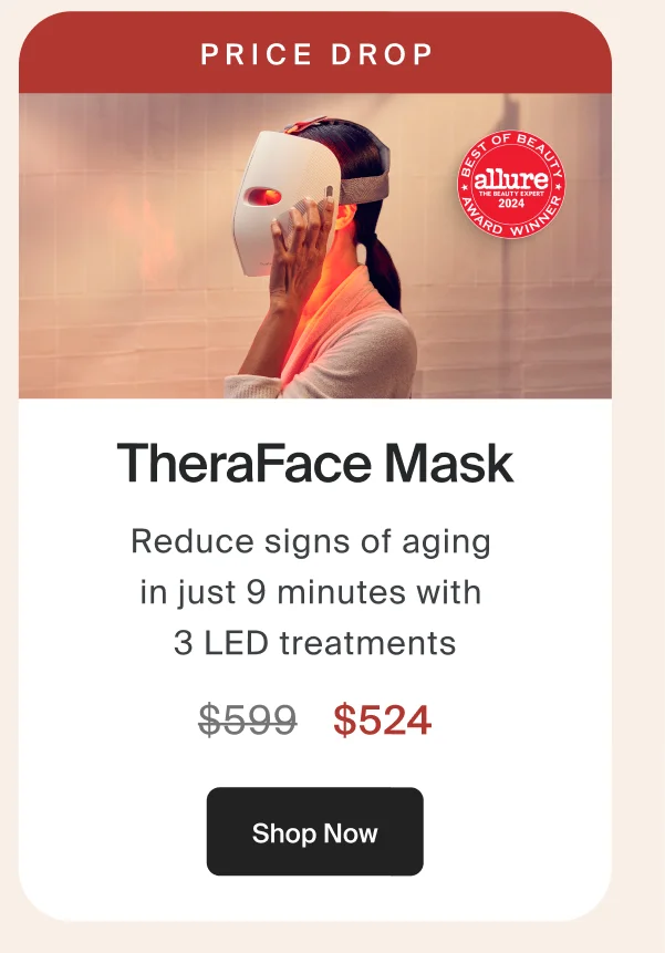 TheraFace Mask | Reduce signs of aging  in just 9 minutes with  3 LED treatments | Shop Now