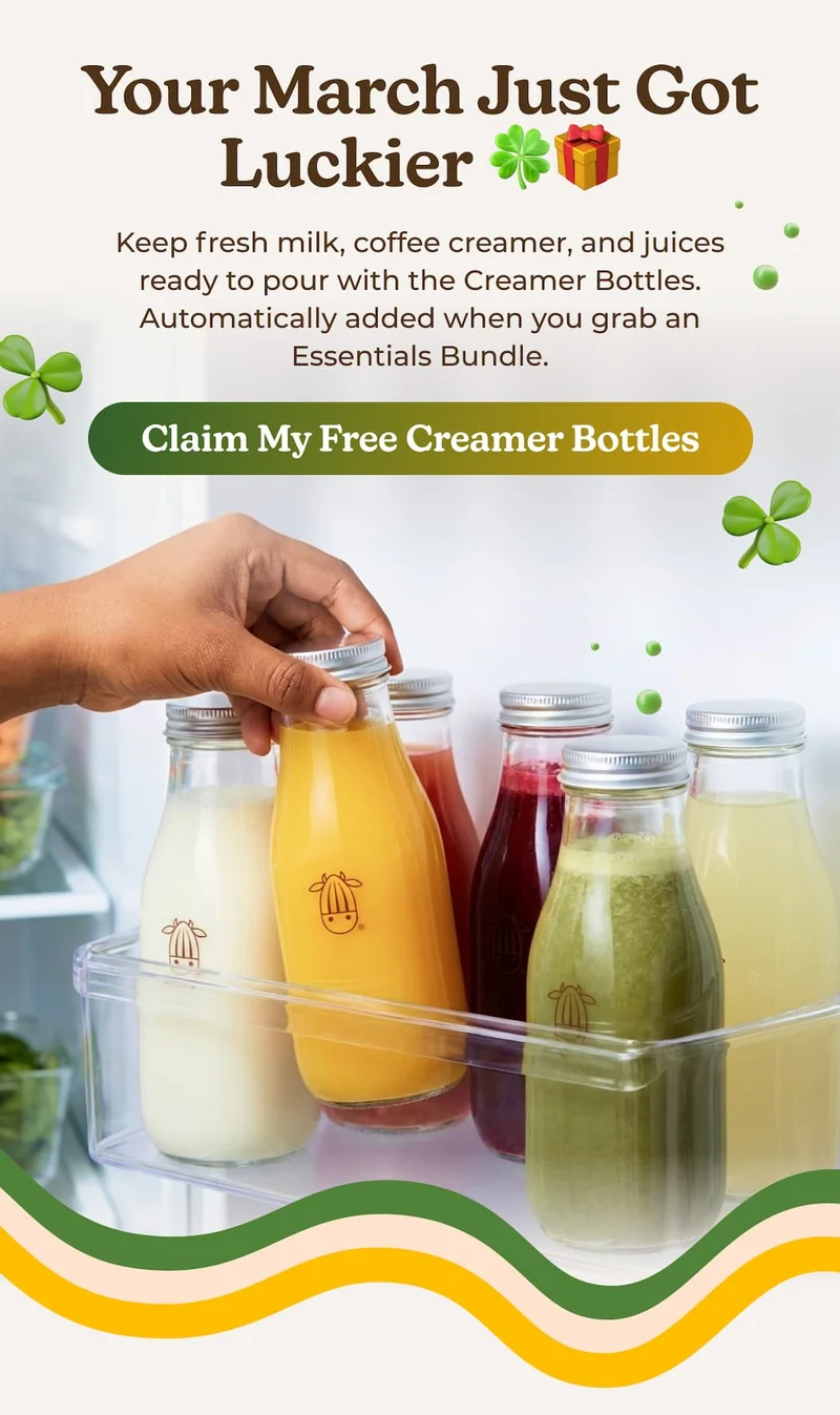 Free Creamer Bottle Set with Essentials Bundle