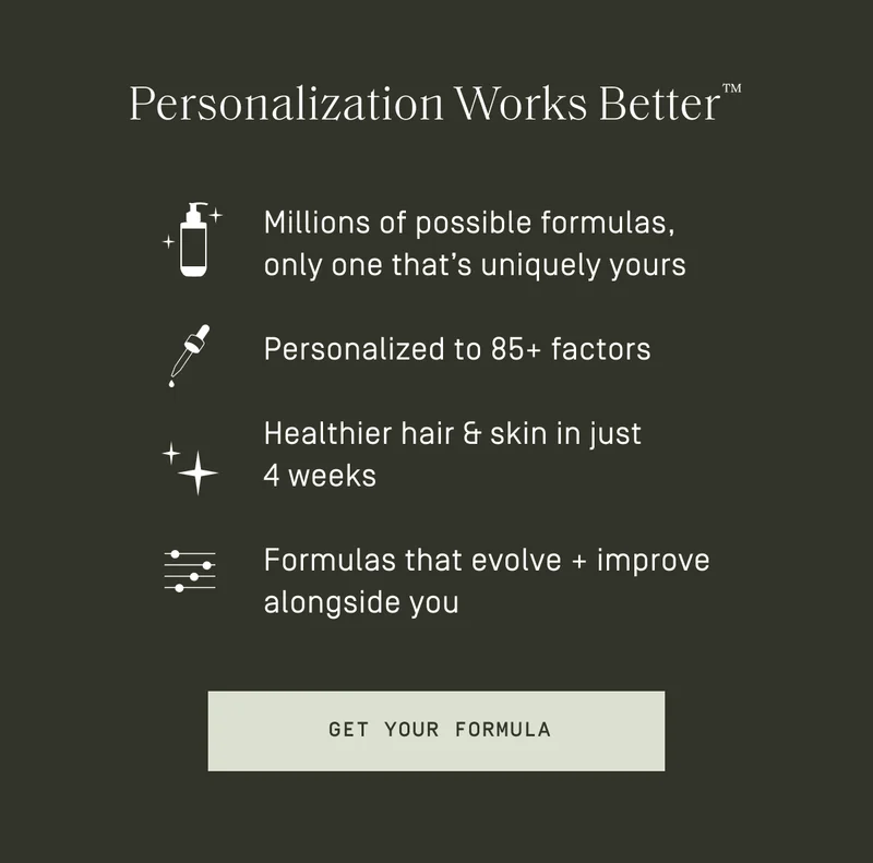 Personalization Works Better™ | Get your formula