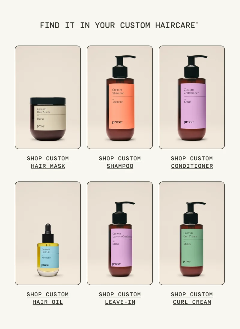 Find it in your custom haircare