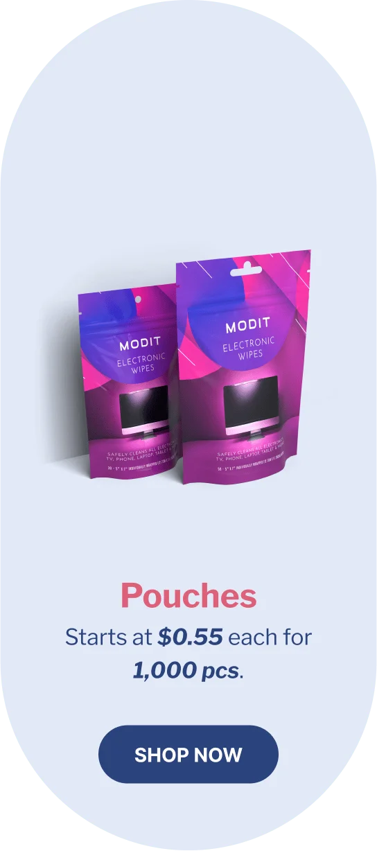 Pouches |Starts at $0.55 each for 1,000 pcs.