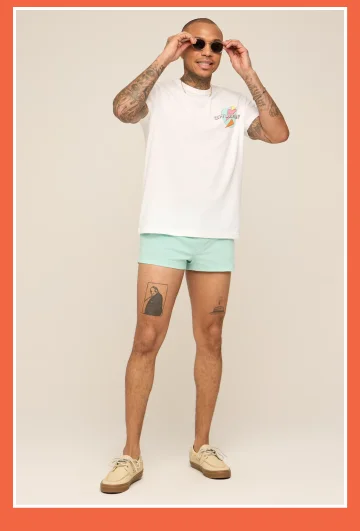 Originals Stretch Short: The Seafoam Glasses 2"