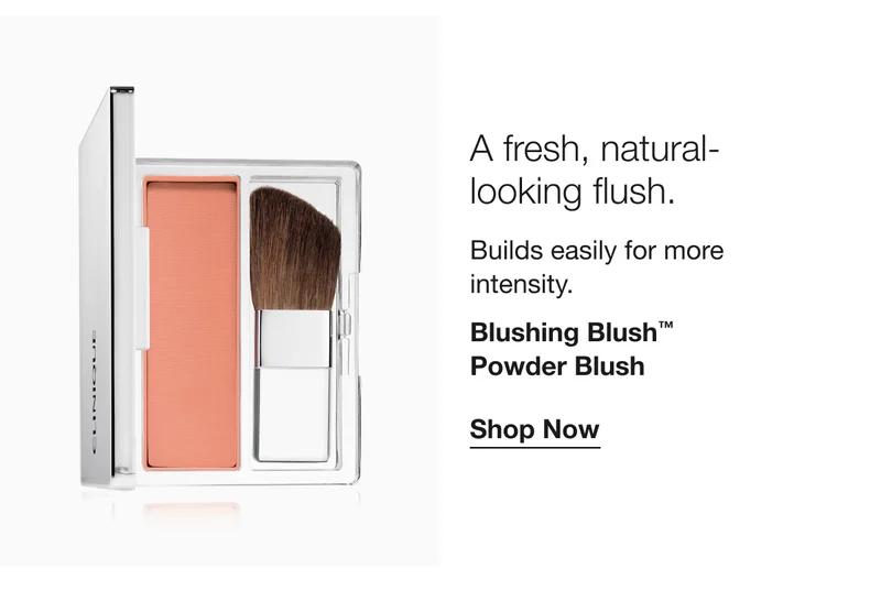 A fresh, natural-looking flush. | Builds easily for more intensity. | Blushing Blush™ Powder Blush | Shop Now