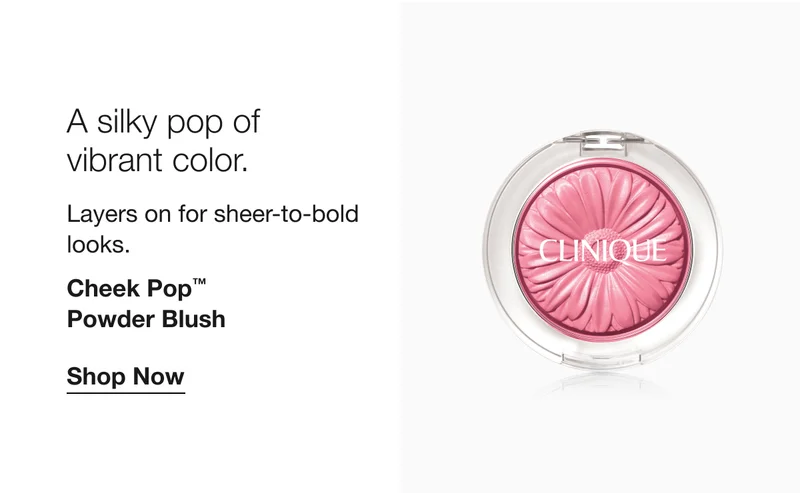 A silky pop of vibrant color. | Layers on for sheer-to-bold looks. | Cheek Pop™ Powder Blush | Shop Now