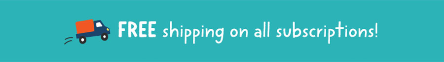 FREE shipping on all subscriptions