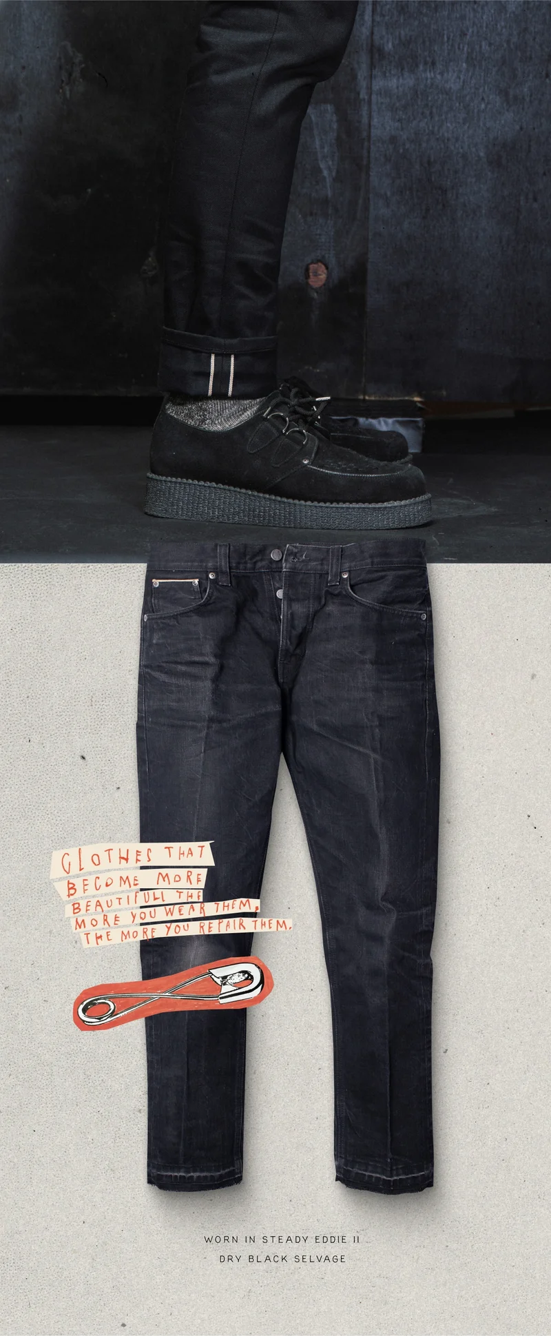 Steady Eddie II Dry Black Selvage