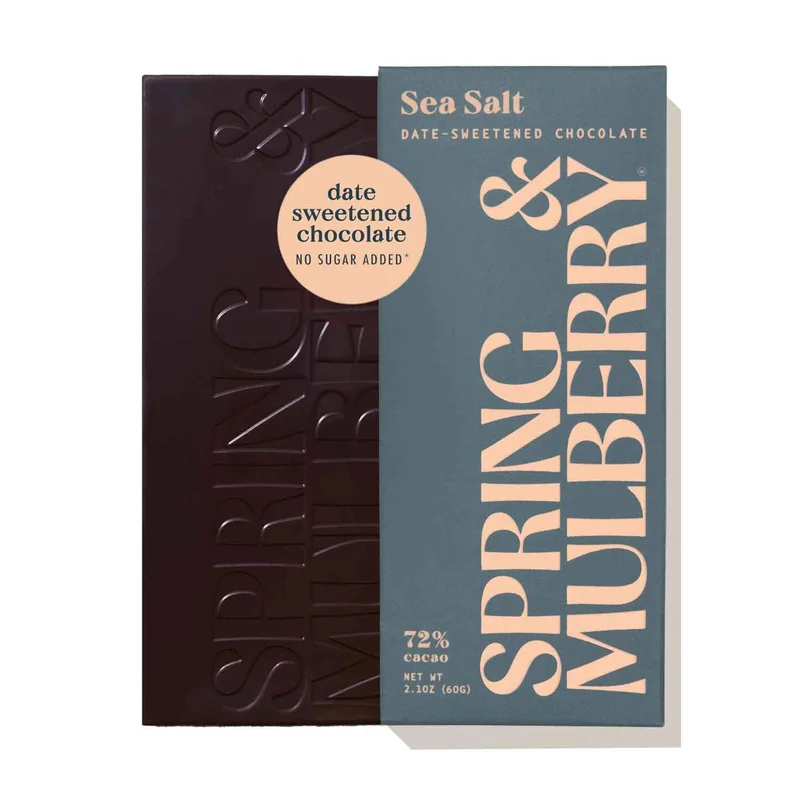 Organic Date Sweetened Chocolate, Sea Salt, 2.1 Oz