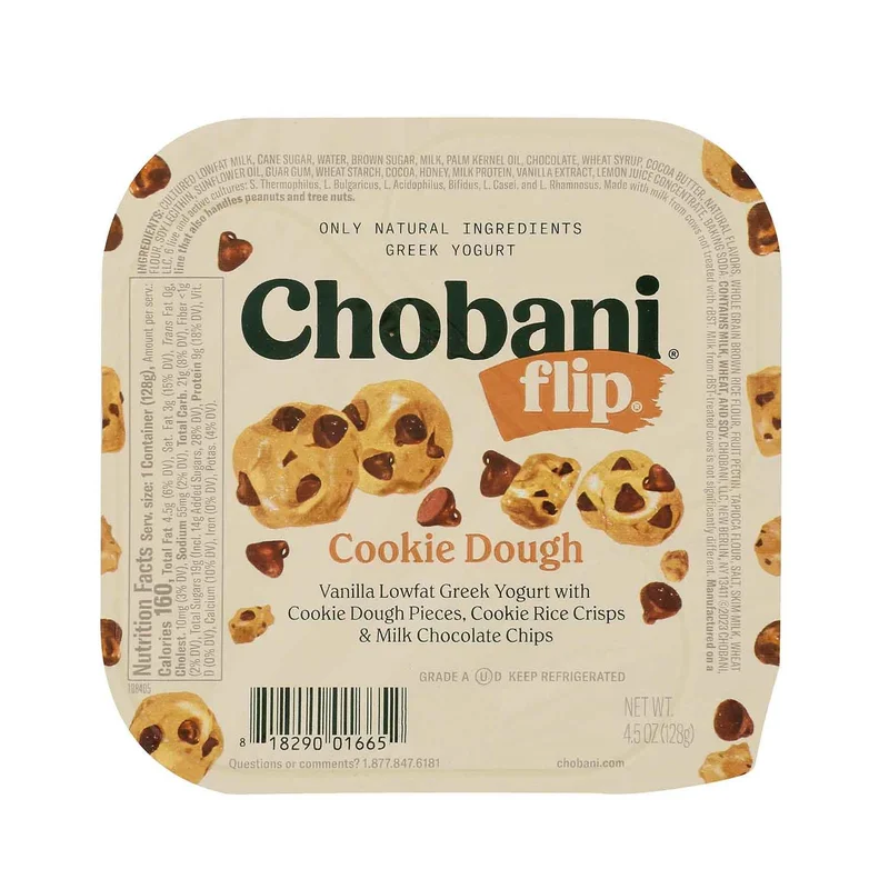 Low-Fat Greek Yogurt Flip, Cookie Dough, 4 Ct