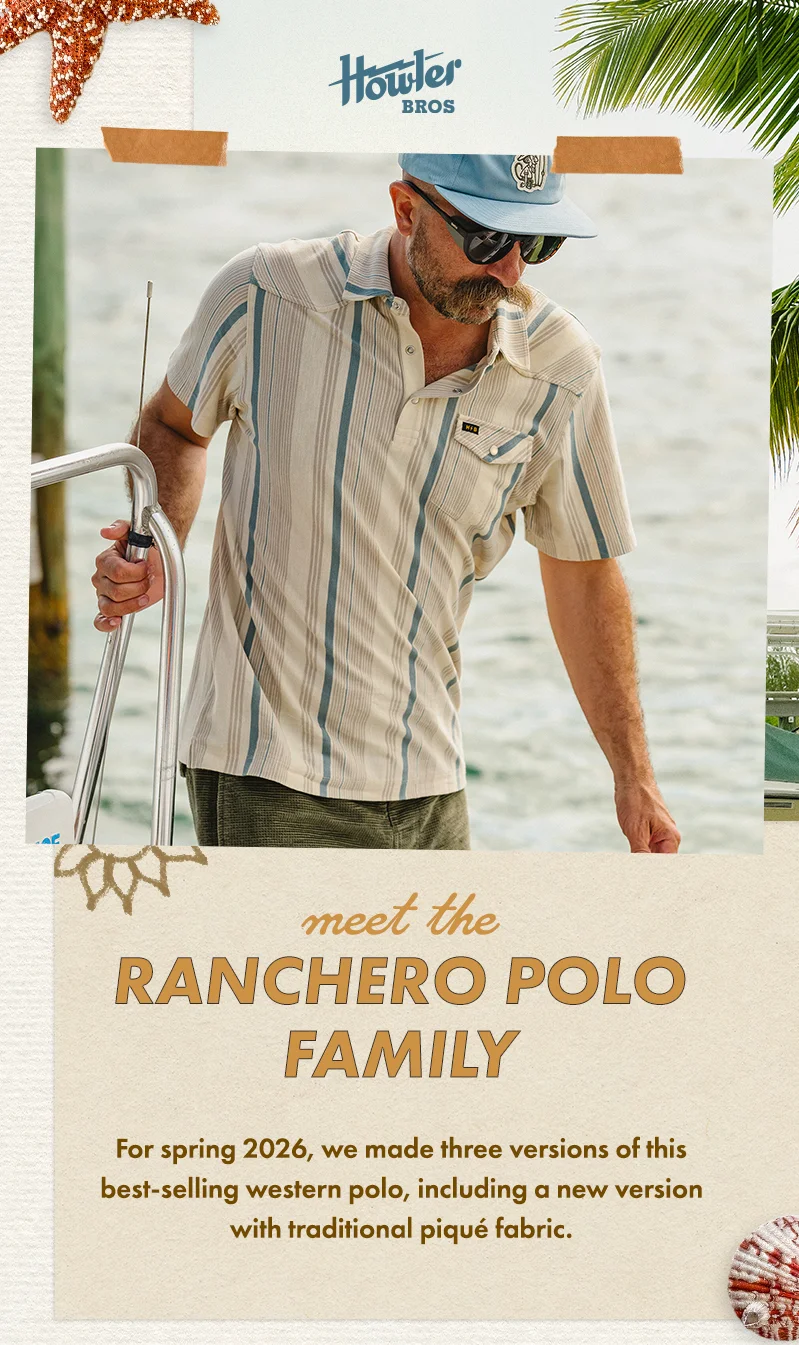 For spring 2026, we made three versions of this best-selling western polo, including a new version with traditional piqué fabric.