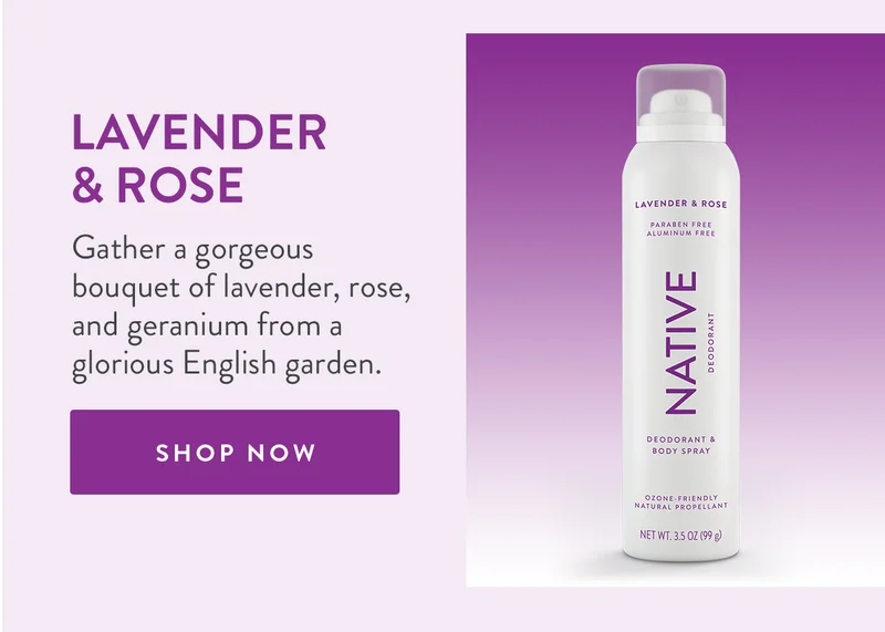 Lavender & Rose | Gather a gorgeous bouquet of lavender, rose, and geranium from a glorious English garden. | SHOP NOW