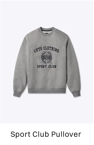 Heather Grey Sport Club Pullover