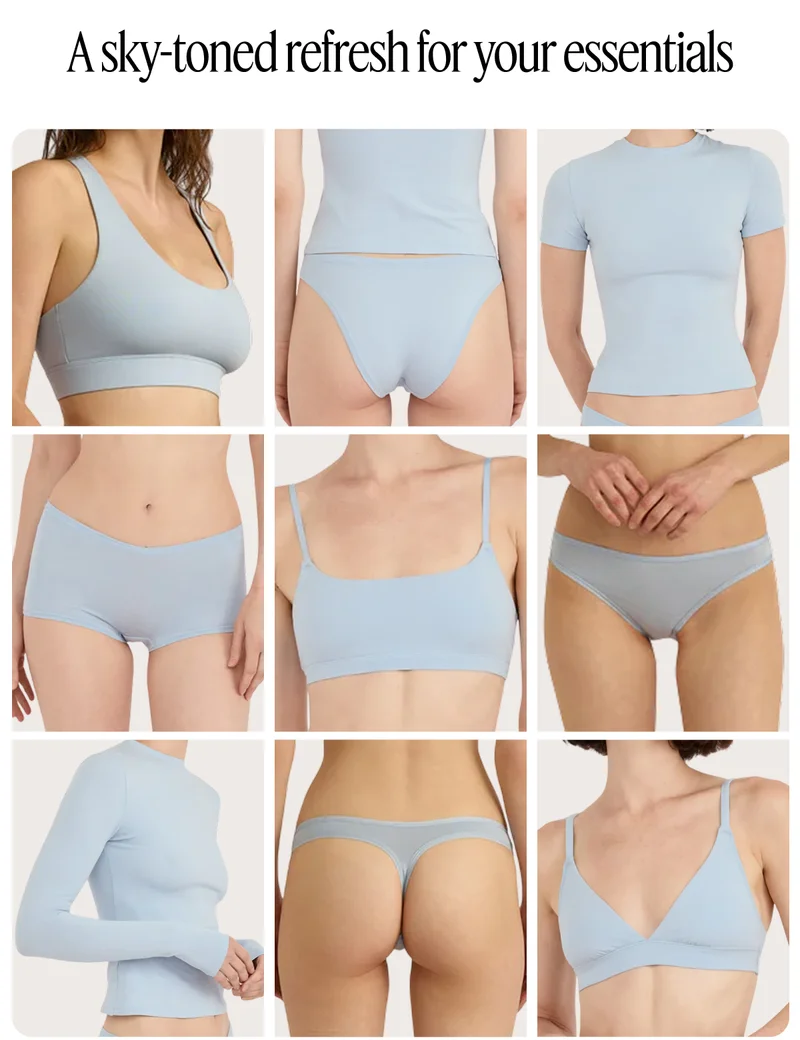 A sky-toned refresh for your essentials