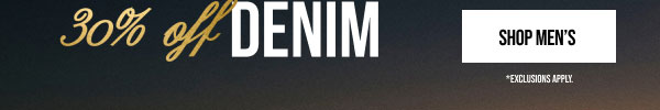 30% off denim Shop Men's